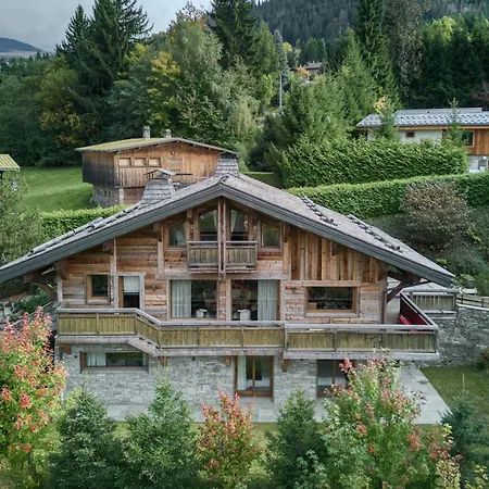 Chalet Luxury Black Mountain - 4br, Sleeps 10, Fireplace, Mountain Views & Garden - Megève
